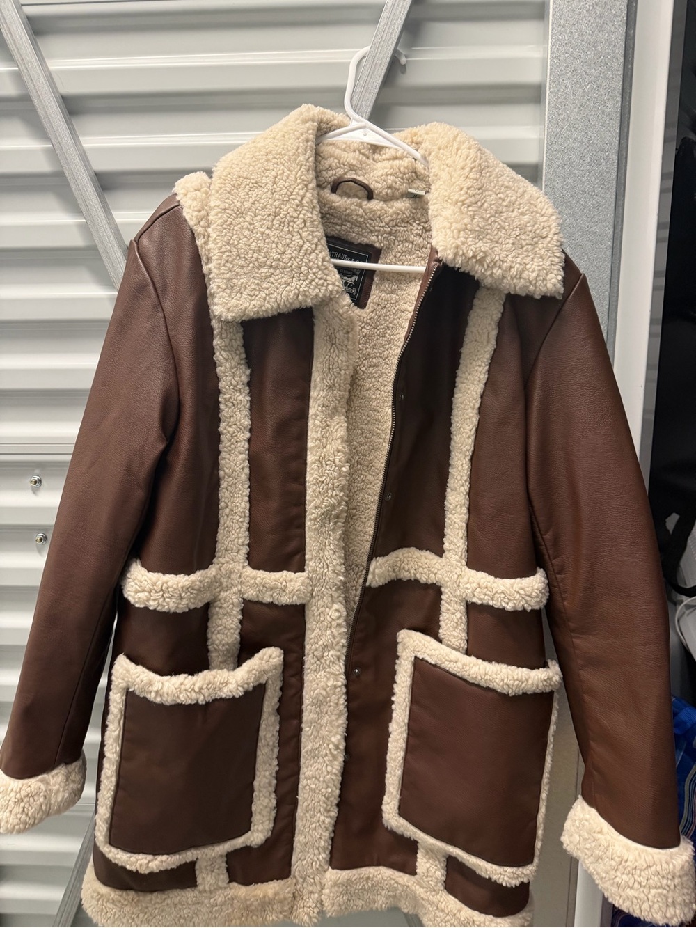 Levi's Brown Shearling Teddy Coat